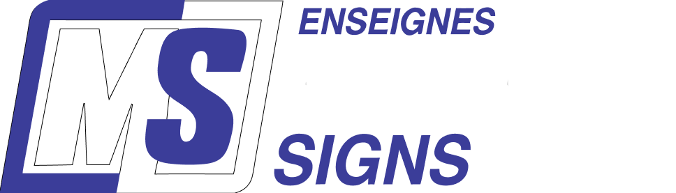 Maximum Signs — Logo White